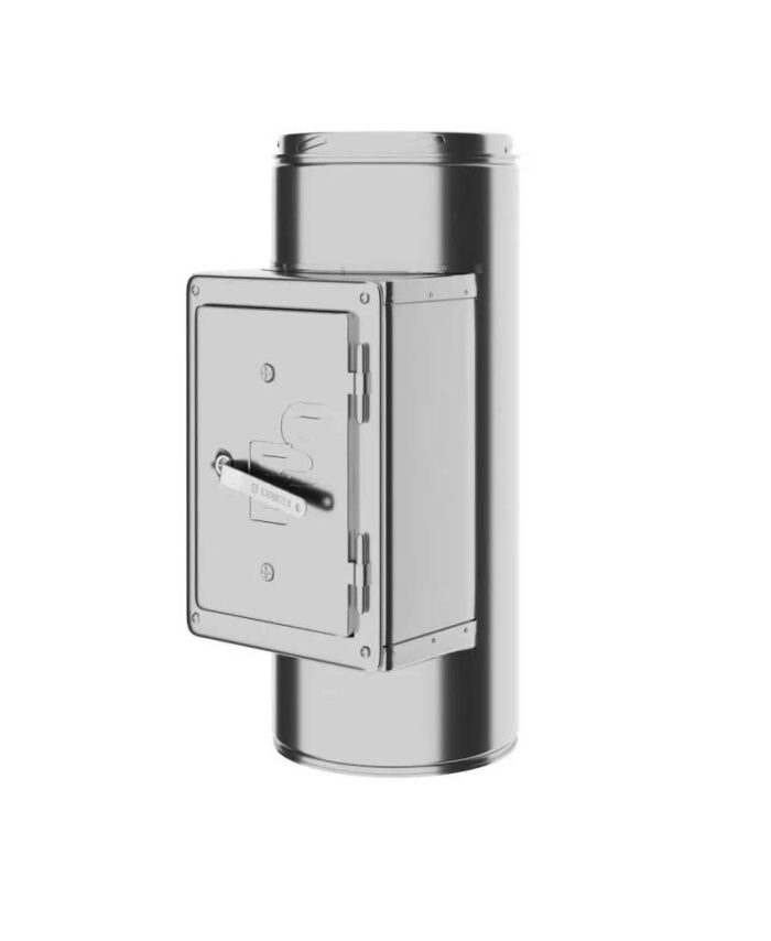 Schornsteininspektionselement AIRONVENT isoliert aus edelstahl/edelstahl, durchmesser 80-200mm, stahlstärke 0.5mm